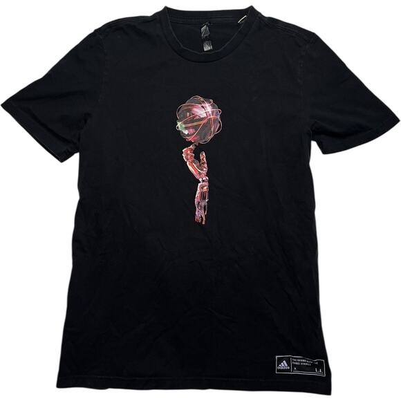 Adidas LA Robotics Graphic Black T-shirt - Picture 1 of 4